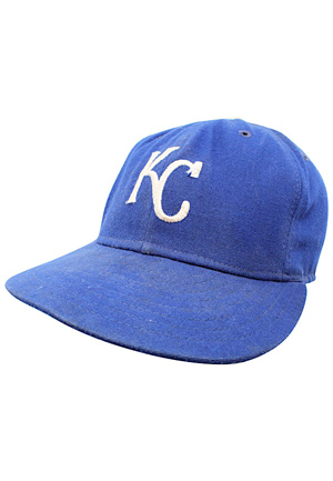 George Brett Kansas City Royals Game-Used Cap