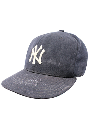 Wade Boggs New York Yankees Game-Used & Autographed Cap (JSA)