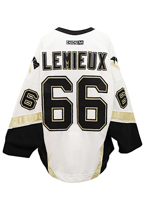 2004-05 Mario Lemieux Pittsburgh Penguins Game-Used Road Jersey
