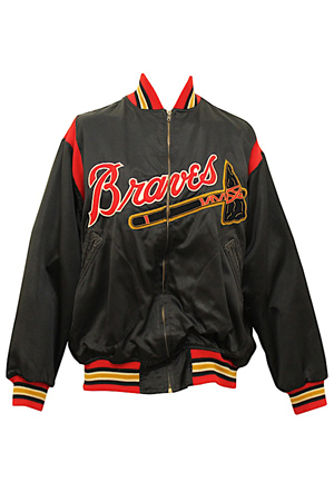 Late 1950s Joe Adcock Milwaukee Braves Player-Worn Dugout Jacket (Fantastic Condition • Letter Of Provenance & Vintage Photo Documentation)