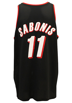 1998-99 Arvydas Sabonis Portland Trail Blazers Game-Used Road Jersey