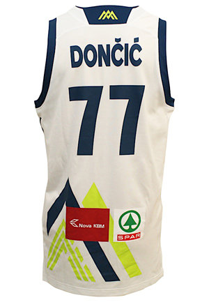 2017 Luka Doncic Slovenia National Team European Championship Prelims Game-Used Jersey