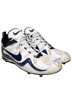 Junior Seau San Diego Chargers Game-Used & Dual Autographed Cleats (Full JSA)