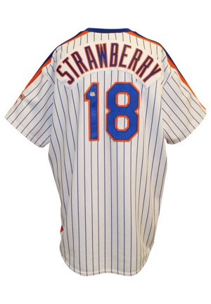 2006 Darryl Strawberry New York Mets 86 Miracle Mets Reunion Ceremony-Issued Throwback Jersey (Steiner)