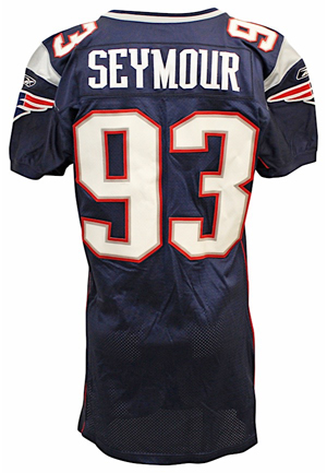 2006 Richard Seymour New England Patriots Game-Used Blue Jersey