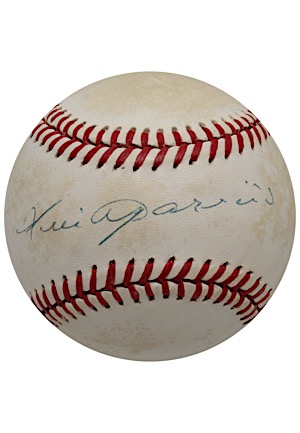 Hall Of Fame American League Infielders Single-Signed OAL Baseballs Including Doerr, Appling & Aparicio (3)(JSA)