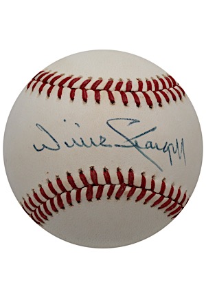 Hall Of Famers Single-Signed Baseballs - Bench, Stargell & Yastrzemski (3)(JSA)
