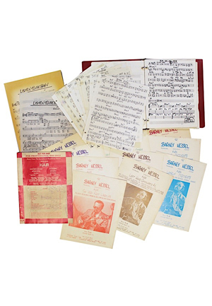 Barney Kessel Original Music Manuscripts, Studio Used “Listen To Me Baby” Sheet Music & More