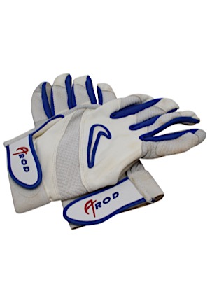 Alex Rodriguez Texas Rangers Game-Used Batting Gloves