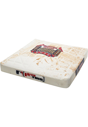 10/1/2006 St. Louis Cardinals Game-Used First Base From Pujols 250th Career HR & Division Clinching Game (MLB Authenticated)
