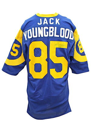 Mid 1970s Jack Youngblood Los Angeles Rams Game-Used & Autographed Blue Jersey (JSA)