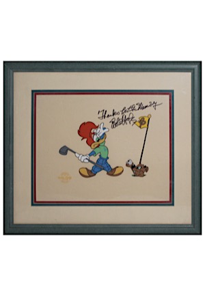 Bob Hope Autographed & Inscribed Framed Display Piece (JSA)