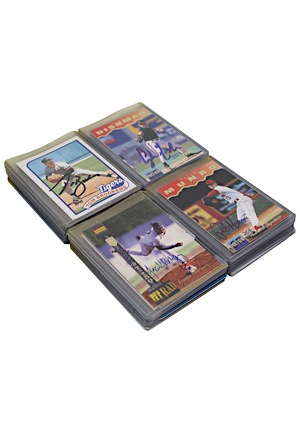 Large Grouping Of Autographed Baseball Cards (39)(JSA)