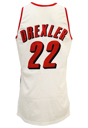 1992-93 Clyde Drexler Portland Trail Blazers Game-Used Jersey (Excellent Wear)