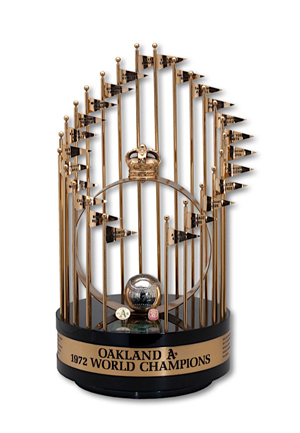 1972 Oakland As World Series Full Size Trophy (George Hendrick LOA)