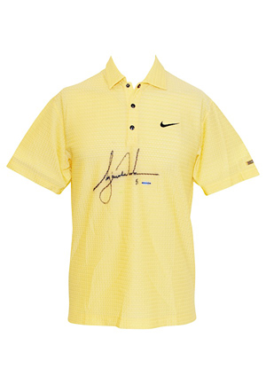 6/15/2007 Tiger Woods "US Open" Tournament-Worn & Autographed Golf Polo (JSA • UDA 1 of 1 • Photo-Matched)