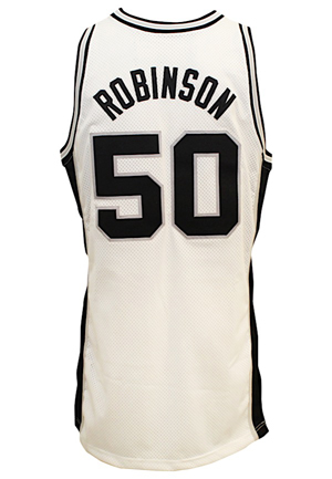 1993-94 David Robinson San Antonio Spurs Game-Used Home Jersey