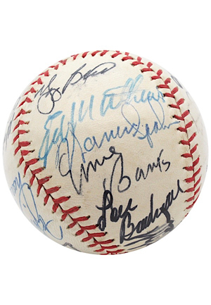 1970s MLB Hall Of Famers & Stars Multi-Signed Baseball (JSA)