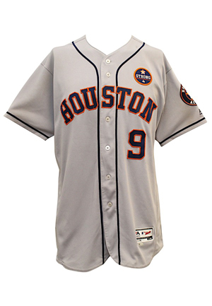 2017 Marwin Gonzalez Houston Astros Game-Used Road Jersey (MLB Authenticated • Houston Strong Patch)