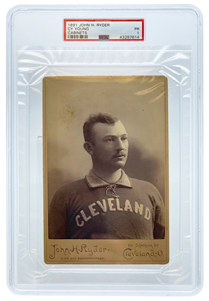 Newly Discovered 1891 John H. Ryder Cy Young Cabinet Card (PSA/DNA PR 1 • One Of Only Two Known)