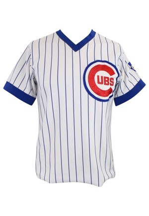 1977 Jerry Morales Chicago Cubs Game-Used Home Jersey (#14 Changed To Display As Banks) 