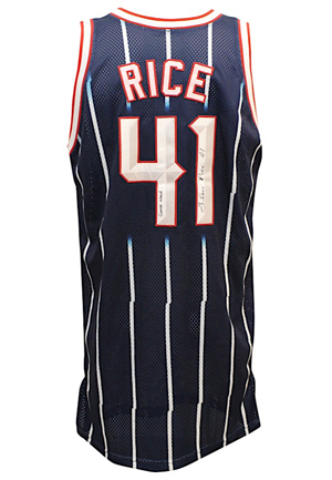 2002-03 Glen Rice Houston Rockets Game-Used & Autographed Jersey (JSA • Graded 10 • Rice LOA)