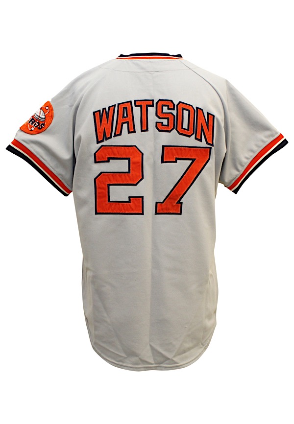 Lot Detail - 1973 Bob Watson Houston Astros Game-Used Road Jersey