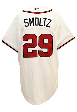 2005 John Smoltz Atlanta Braves Game-Used & Autographed Home Jersey (JSA)
