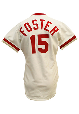 1982 George Foster Cincinnati Reds Team-Issued Home Jersey