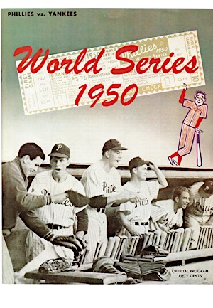 1950 Phillies vs. Yankees Official World Series Program