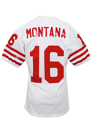 1979-80 Joe Montana San Francisco 49ers Game-Used Rookie Jersey (Graded A10 • Sourced From Equipment Manager Through Lon Lewis • Earliest Fully Documented Career Example)
