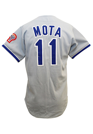 1981 Manny Mota Los Angeles Dodgers Team-Issued Road Jersey
