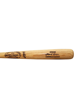 Circa 1974 Hank Aaron Atlanta Braves Game-Used Bat (PSA/DNA LOA)