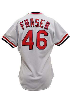 1991 Willie Fraser St. Louis Cardinals Game-Used Road Jersey