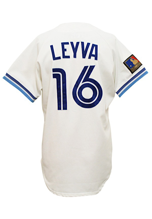 1994 Nick Leyva Toronto Blue Jays Coaches-Used Home Jersey