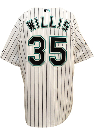2003 Dontrelle Willis Florida Marlins Game-Used Rookie Home Jersey (ROY Season)