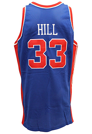 1995-96 Grant Hill Detroit Pistons Game-Used & Autographed Jersey (JSA • PSA/DNA Sticker)