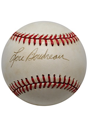 Lou Boudreau Single-Signed OAL Baseball (JSA)