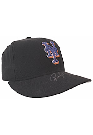 1999 New York Mets Game-Used & Autographed Cap & Cleats Attributed To Rickey Henderson (2)(JSA • Henderson Hologram)
