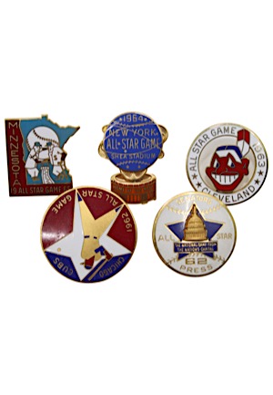 1960s All Star Press Pins (5)