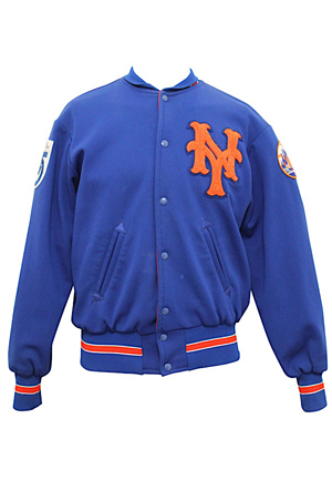 1973 Yogi Berra New York Mets Managers-Worn World Series Jacket (Sourced From Mets Museum • Rare NYC Diamond Jubilee Patch)