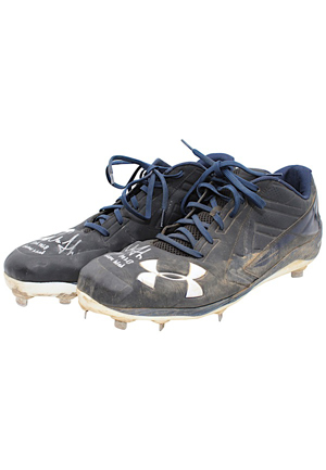2016 Aaron Judge New York Yankees Game-Used & Autographed Rookie Cleats (JSA)