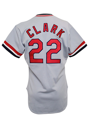 1985 Jack Clark St. Louis Cardinals Game-Used Road Jersey