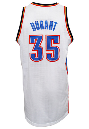 2012-13 Kevin Durant Oklahoma City Thunder Game-Used Jersey (NBA LOA • Photo-Matched & Graded 10)