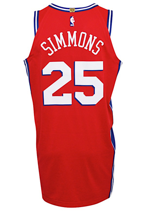 2017-18 Ben Simmons Philadelphia 76ers Team-Issued Jersey (Fanatics LOA)