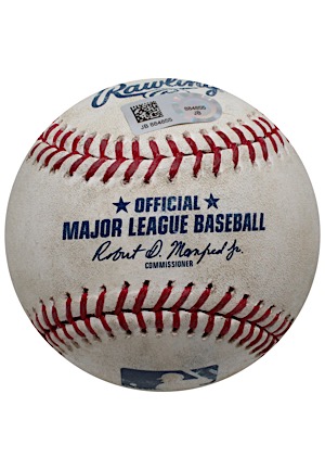 2017 Pittsburgh Pirates Vs. Los Angeles Dodgers Game-Used Baseball (MLB Authenticated • Adrian Gonzalezs Career Hit #1999)