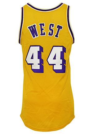 Early 1970s Jerry West Los Angeles Lakers Game-Used Jersey (Possible Final Season • Great Use)