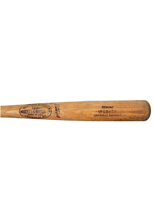 1969-70 Willie McCovey San Francisco Giants Home Run Game-Used & Autographed Bat (JSA • PSA/DNA GU10 • Inscribed "Longest Home Run Hit" • Possible MVP Season)
