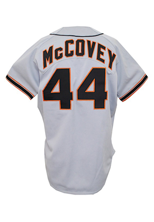 1987 Willie McCovey San Francisco Giants Coaches-Worn Road Uniform (2)