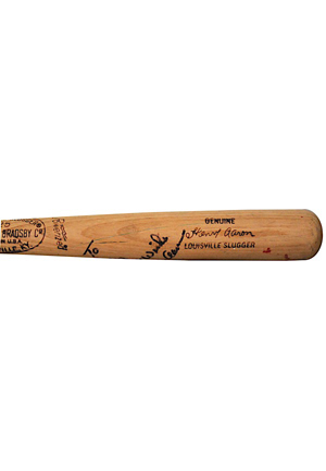 Circa 1974 Hank Aaron Atlanta Braves Game-Ready & Autographed Bat (JSA • PSA/DNA Pre-Cert)